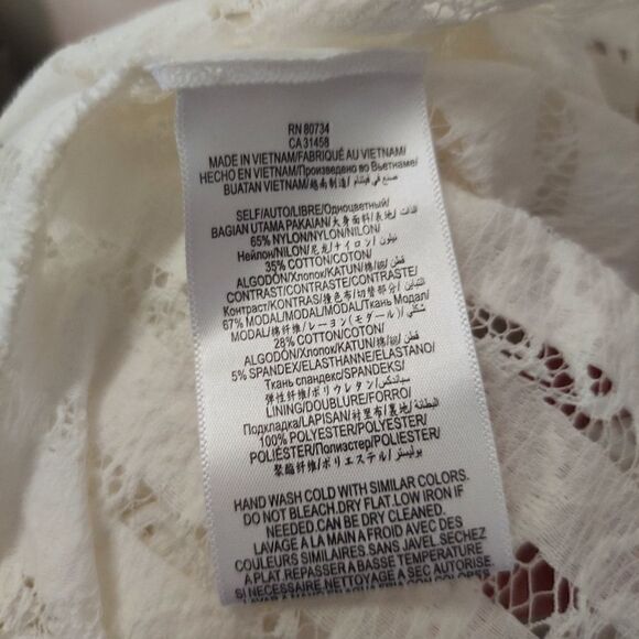 BCBG Maxazaria 'Kasen' Stripe & Lace Zip-up - Picture 5 of 8